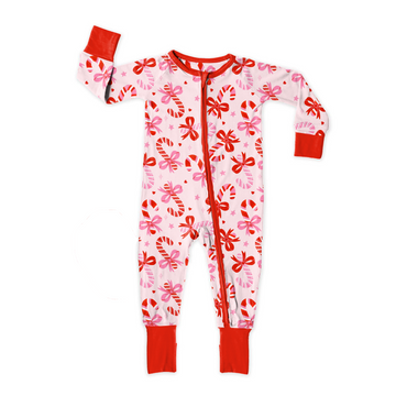 Candy Cane Lane Zipper Sleeper **PreOrder**