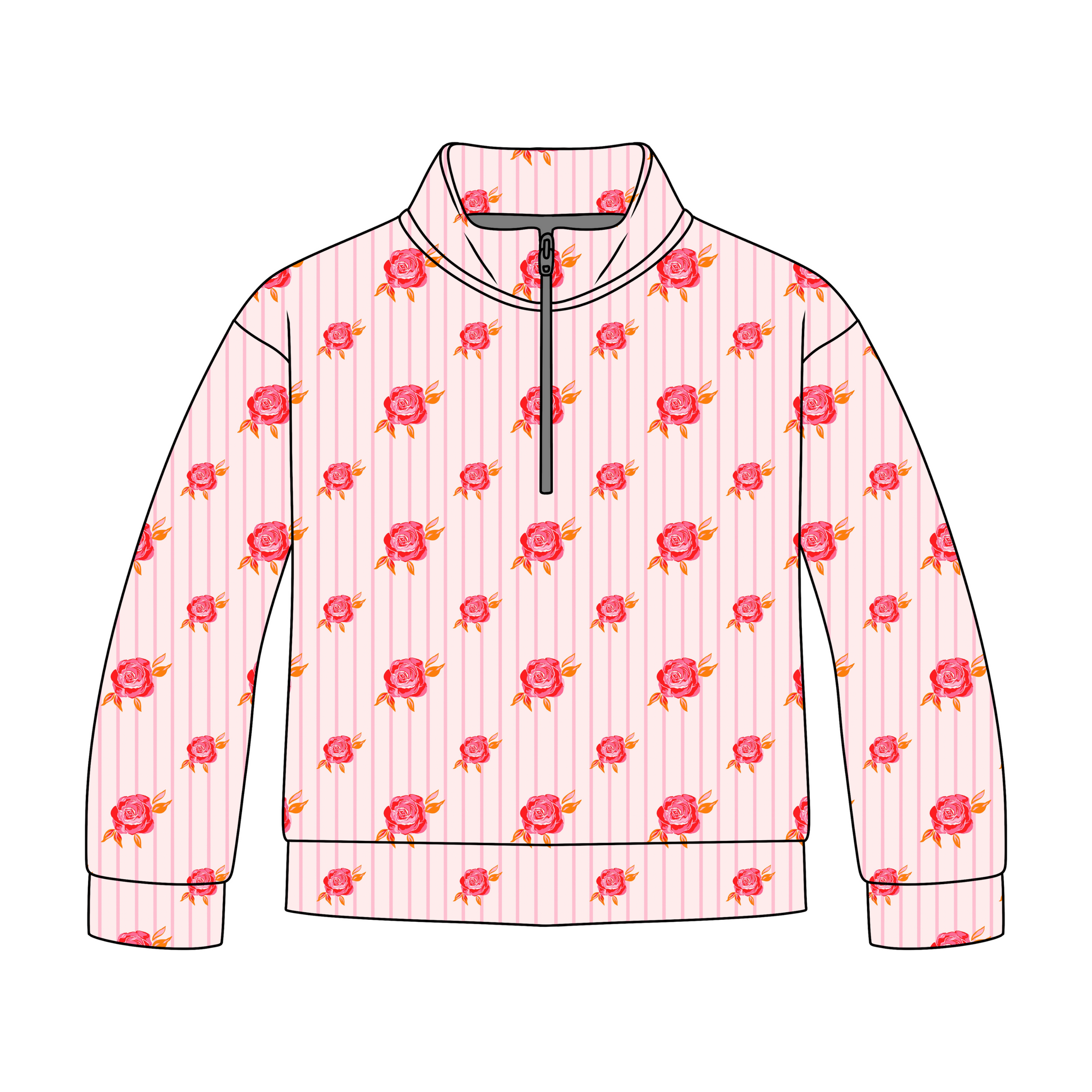Rose Garden Quarter Zip-Up **PreOrder**