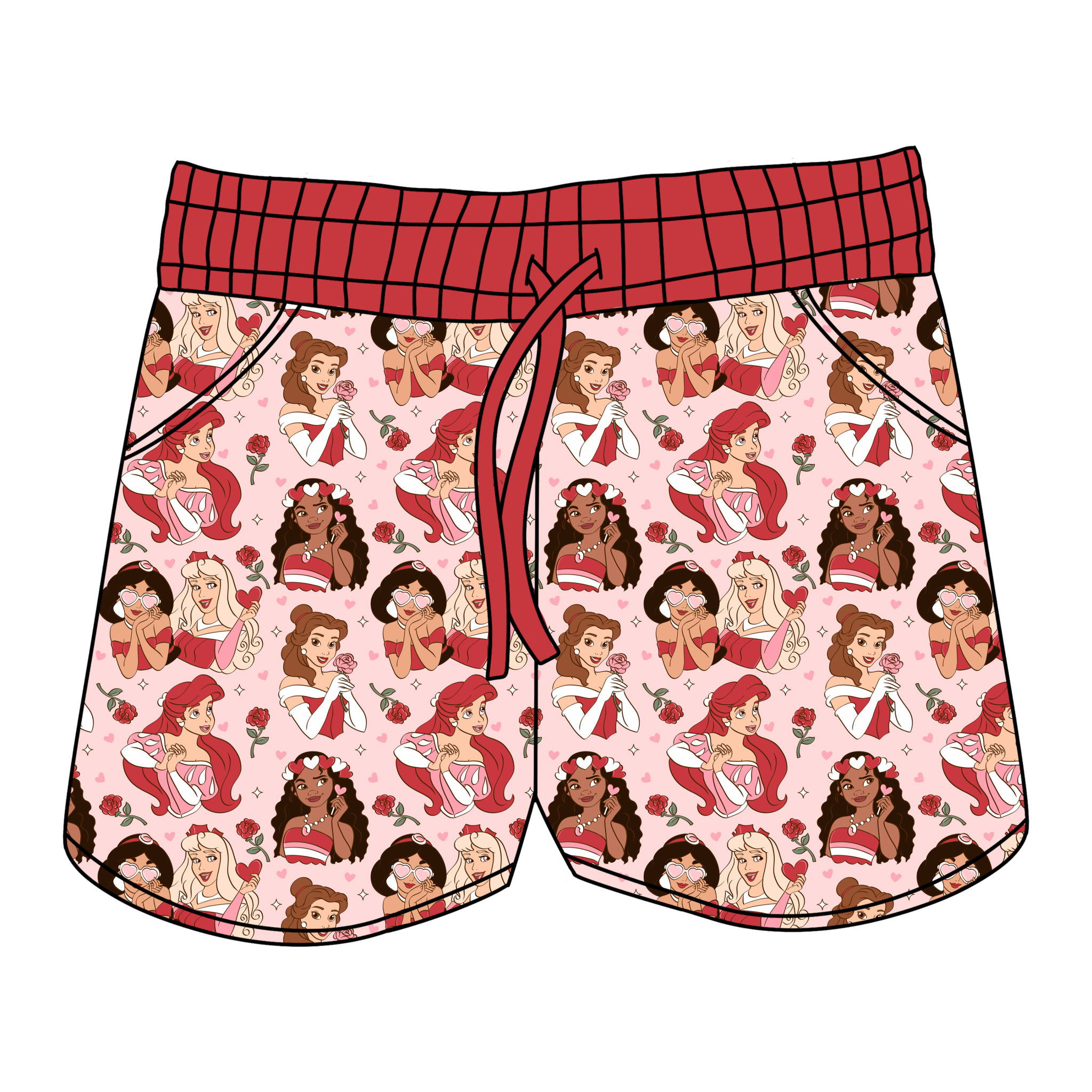 Royal Hearts & Roses Women's Shorts **PreOrder**