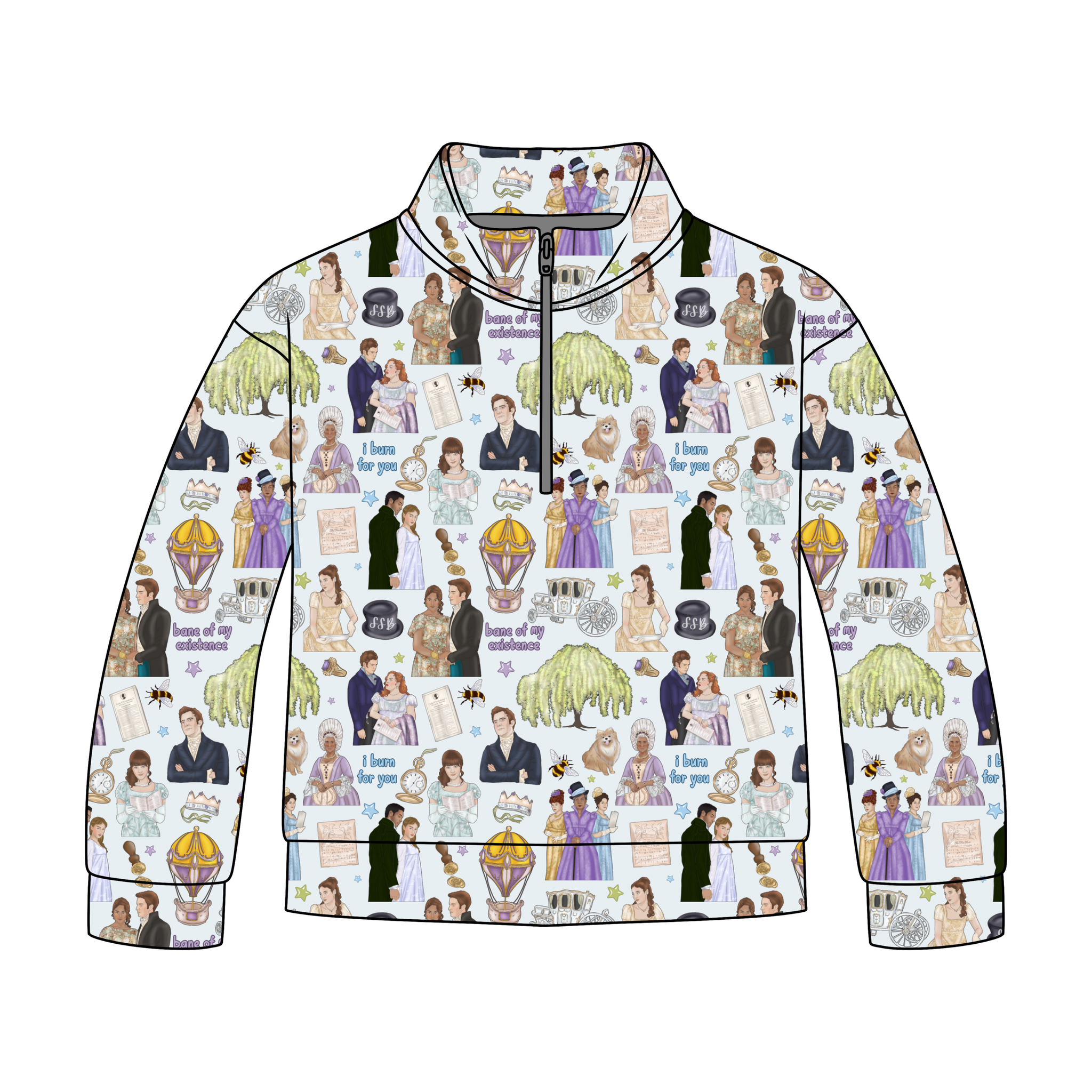 Ballroom Blossoms Quarter Zip-Up **PreOrder**
