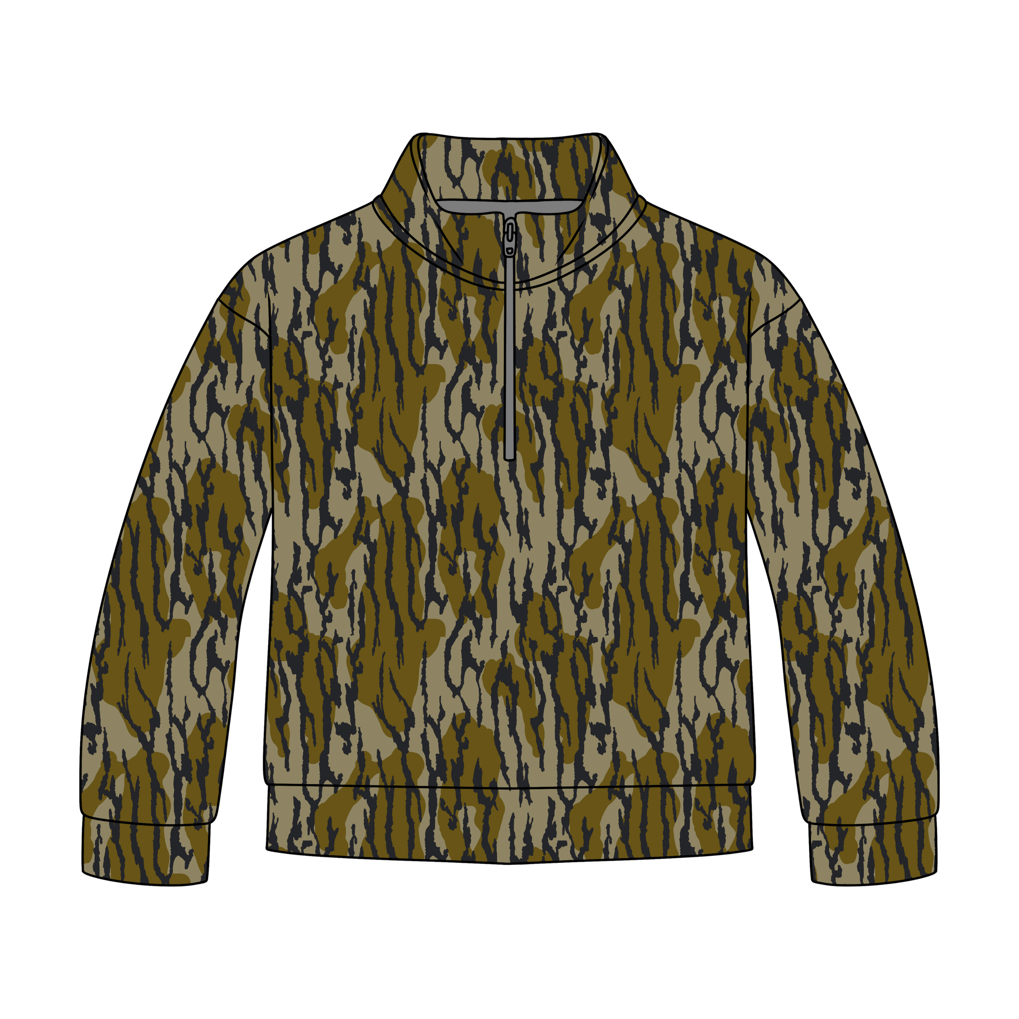 Camo Chaos Quarter Zip-Up **PreOrder**