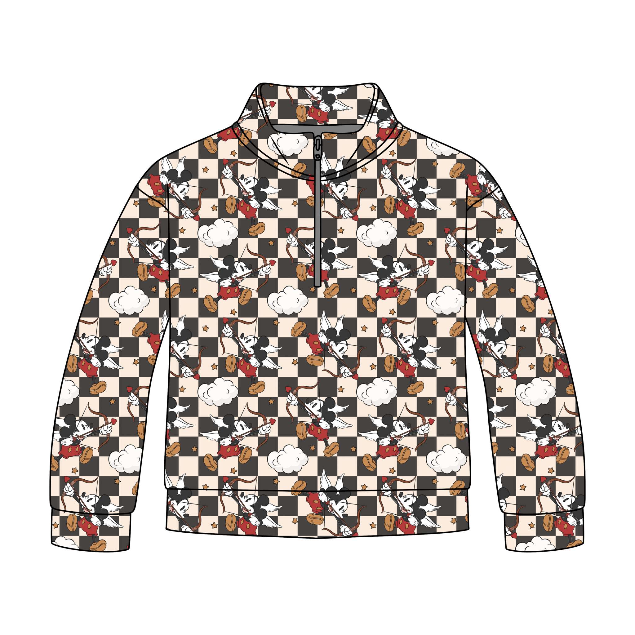 Vintage Valentine Quarter Zip-Up **PreOrder**