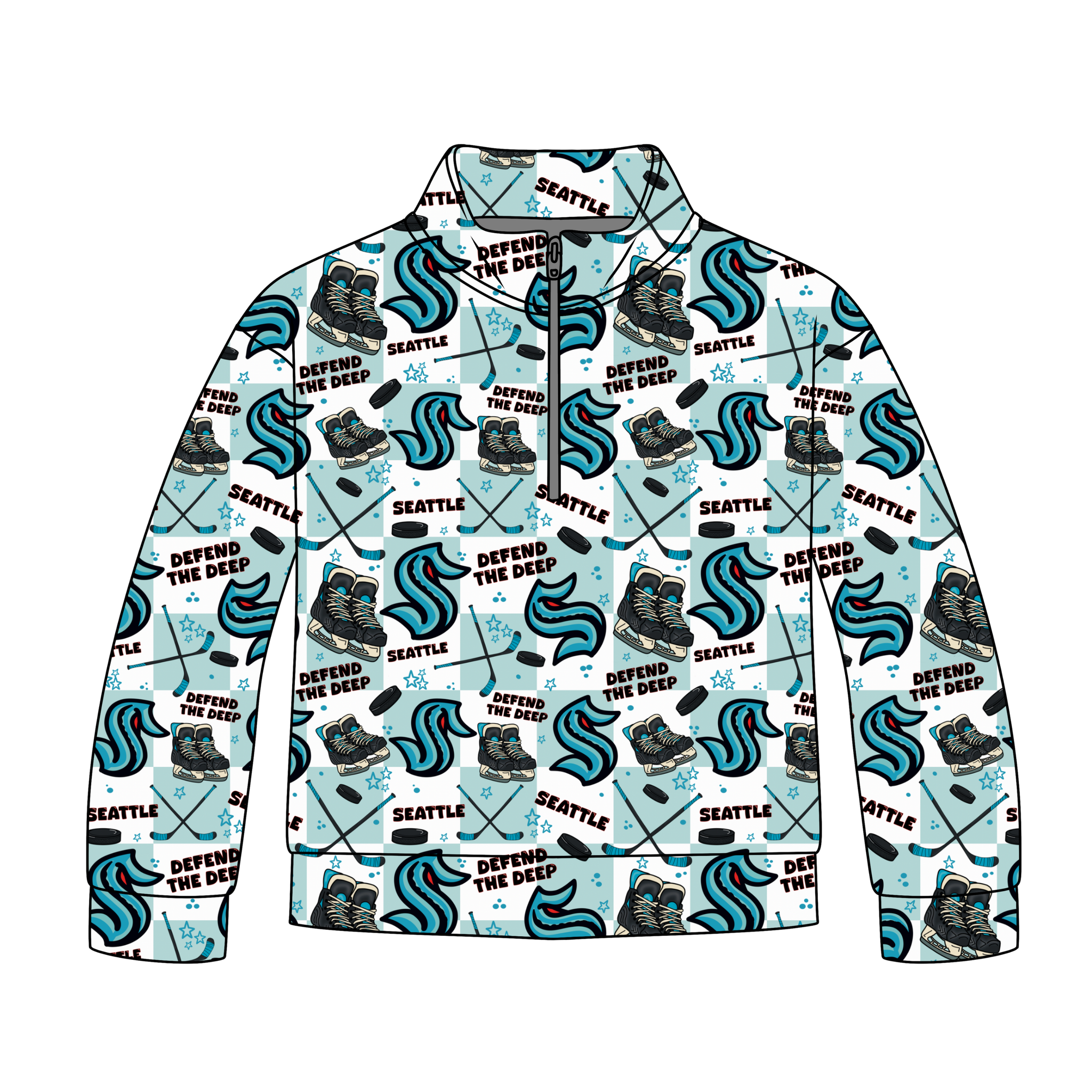 Seattle Hockey Quarter Zip-Up **PreOrder**