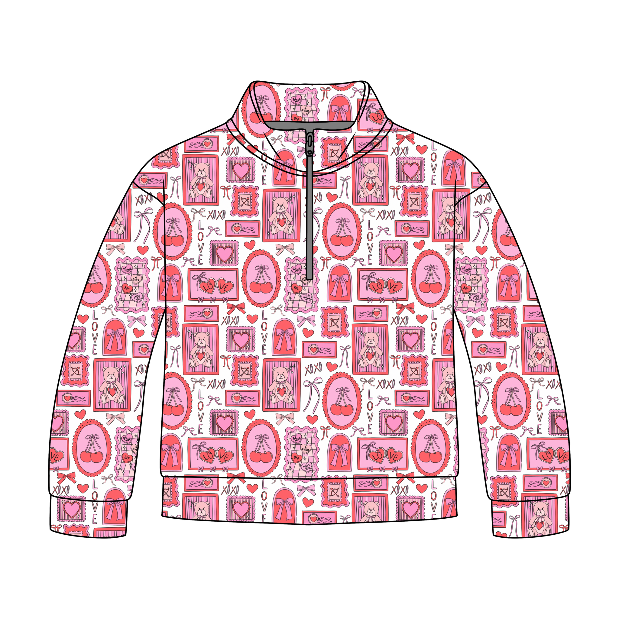 Love Letters Quarter Zip-Up **PreOrder**