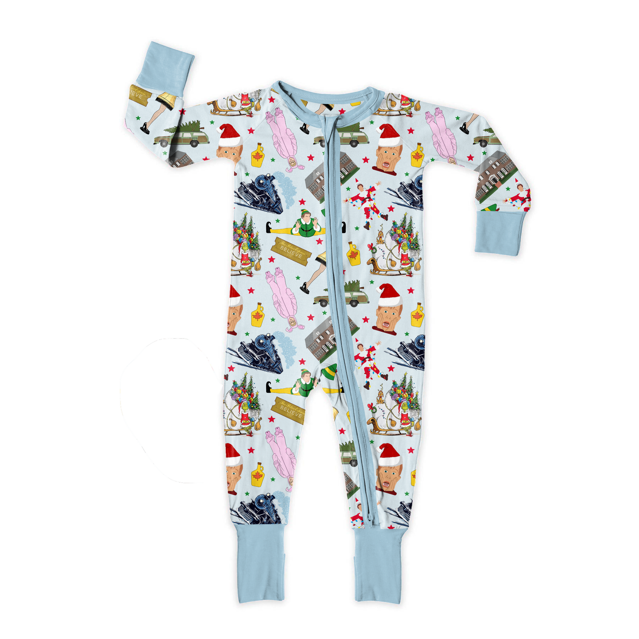 Holiday Movie Mashup Medically Adaptable Zipper Sleeper *RTS*