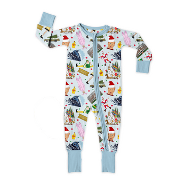 Holiday Movie Mashup Medically Adaptable Zipper Sleeper *RTS*