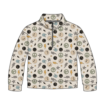 Smiley Drip Quarter Zip-Up **PreOrder**