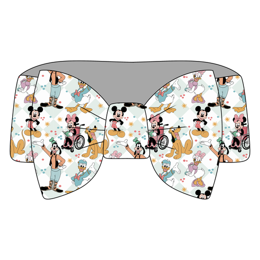 Magical Medical Friends Bamboo Bow Headband *RTS*