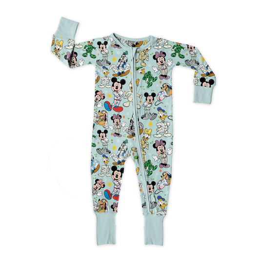 Medical Pals Pajama Party Medically Adaptable Zipper Sleeper *RTS*