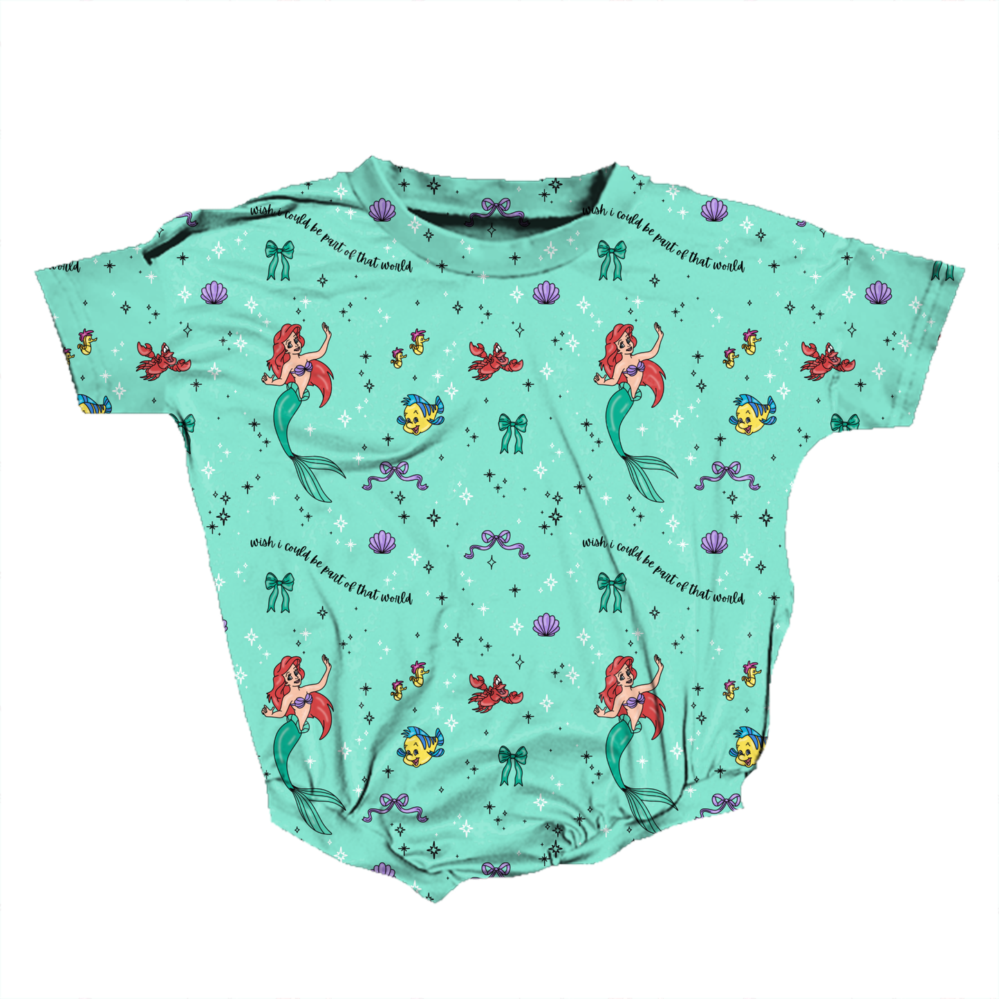 Under the Sea Sweethearts Medically Adaptable Romper *RTS*