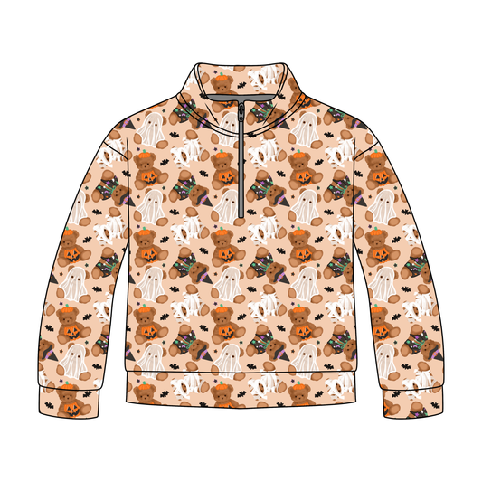 Boo Bear Bash Quarter Zip-Up **PreOrder**