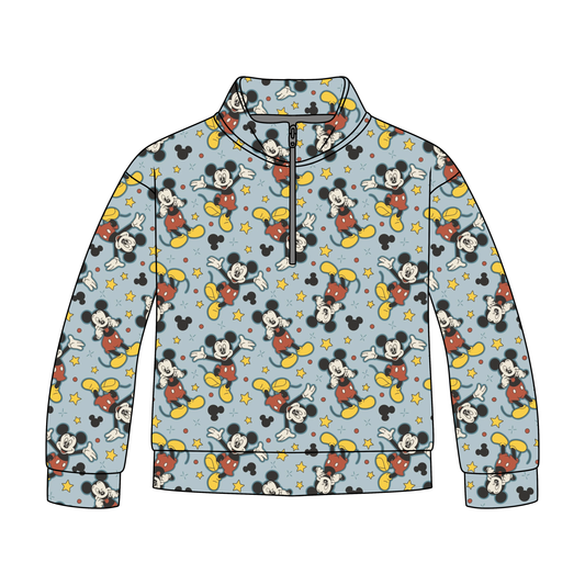 Main Street Mouse Quarter Zip-Up **PreOrder**