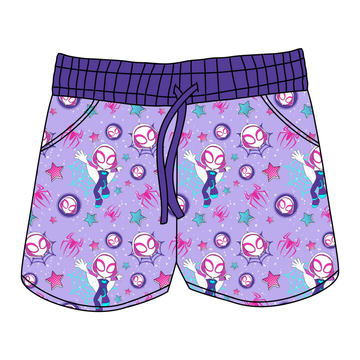 Webbed Wonder Girl Women's Shorts **PreOrder**