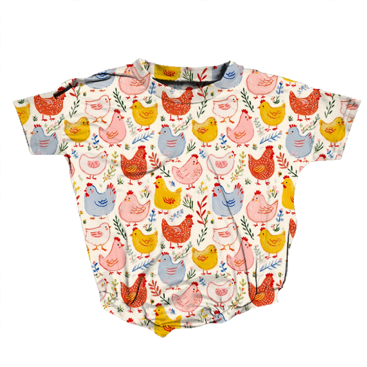 Country Coop Cuties Medically Adaptable Romper *RTS*