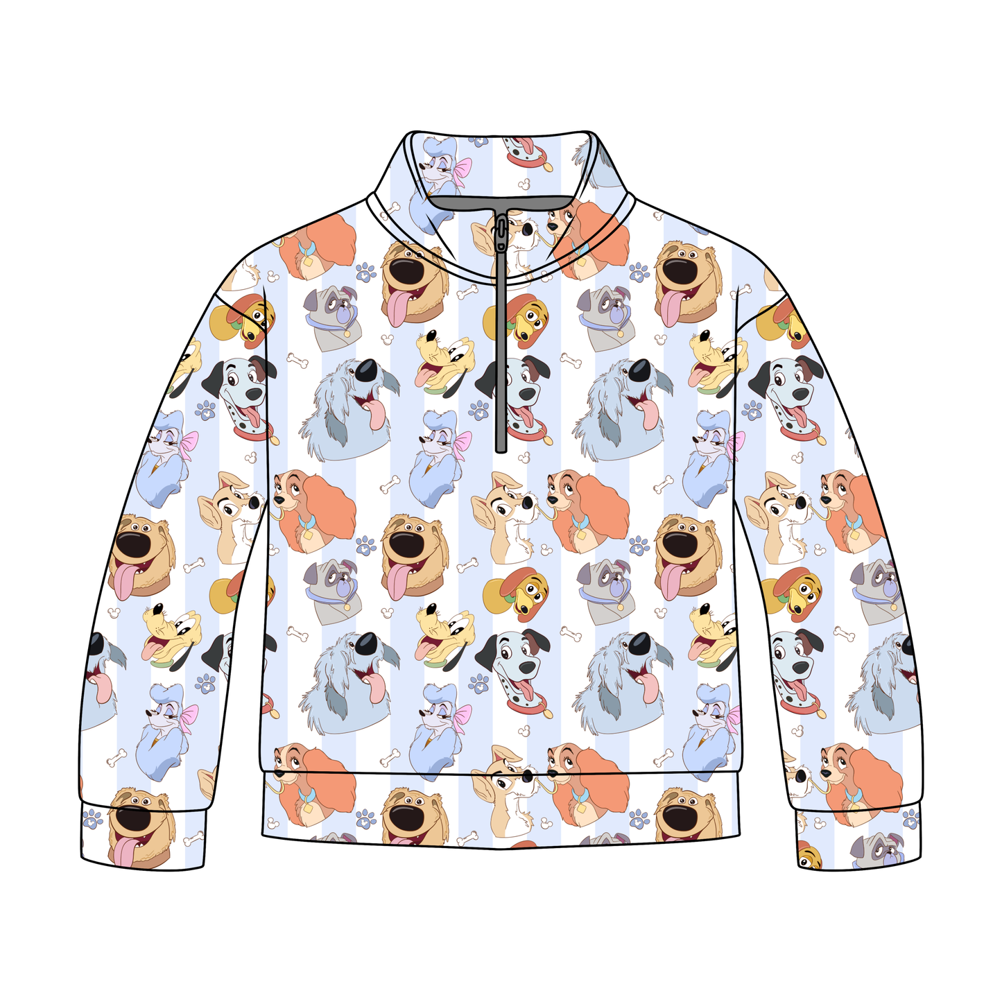 Pawfect Friends Quarter Zip-Up *RTS*