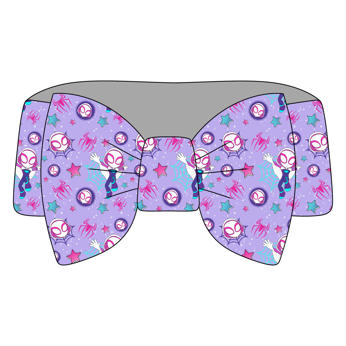 Webbed Wonder Girl  Bamboo Bow Headband *RTS*