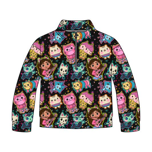 Neon Pals  Quarter Zip-Up *RTS*