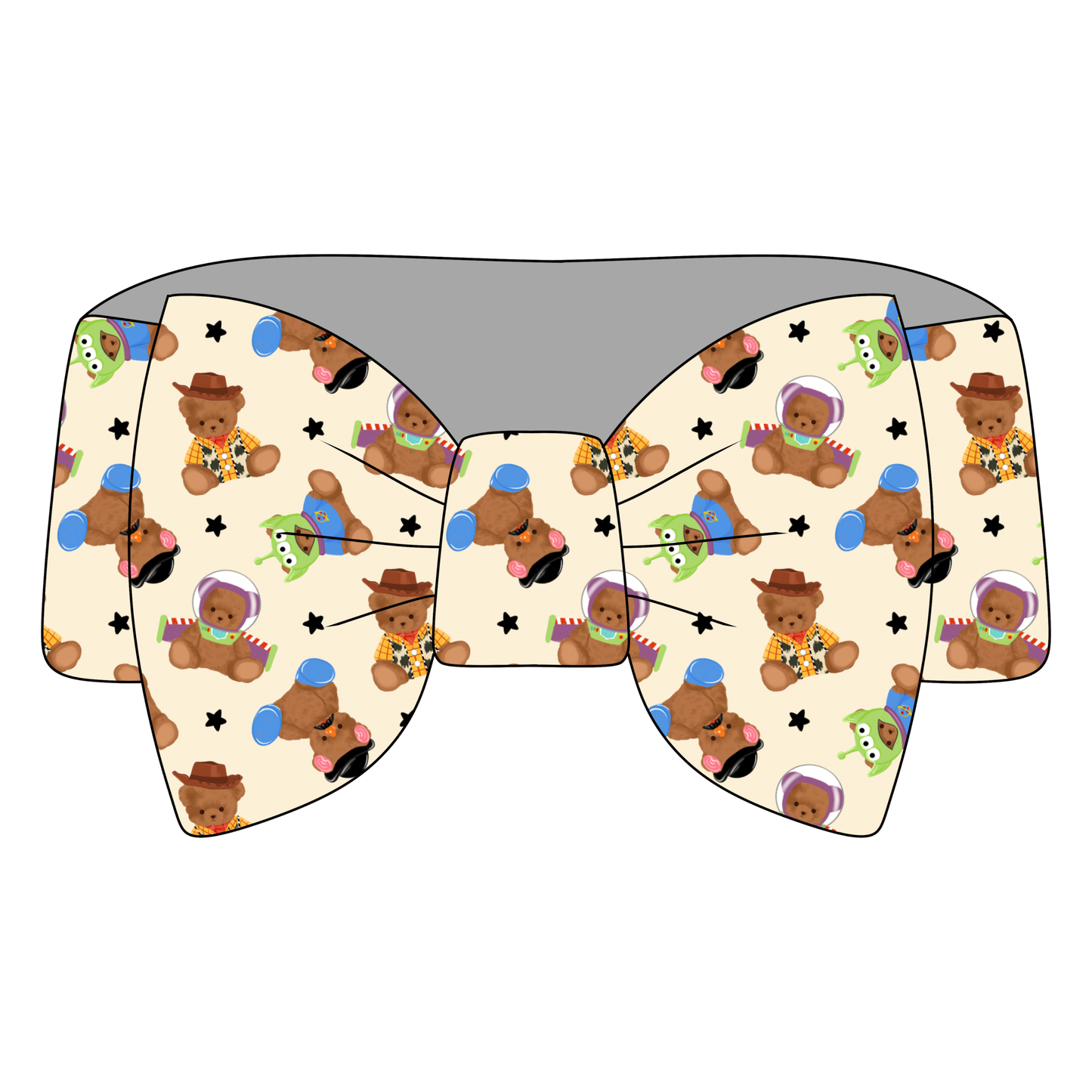 Teddy Toyland Bamboo Bow Headband *RTS*