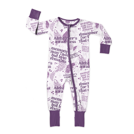 Alzheimer's Awareness Zipper Sleeper **PreOrder**