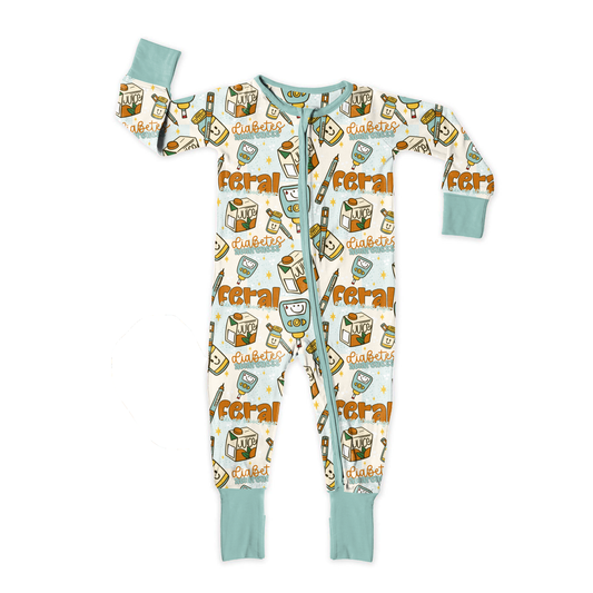 Feral Like My Blood Sugar Zipper Sleeper **PreOrder**