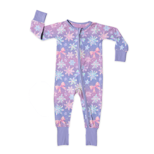 Pretty Little Snowflakes Zipper Sleeper **PreOrder**