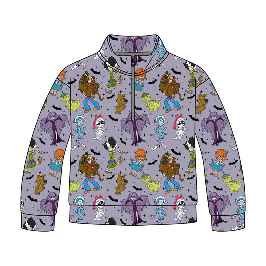 The Ghoul Gang Quarter Zip-Up **PreOrder**