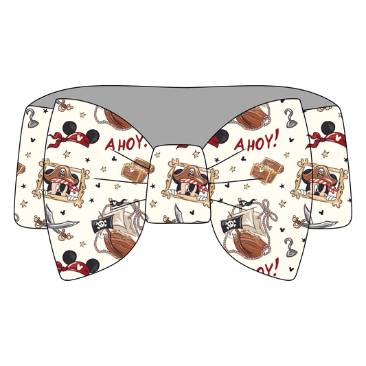 Tiny Pirate Crew Bamboo Bow Headband *RTS*