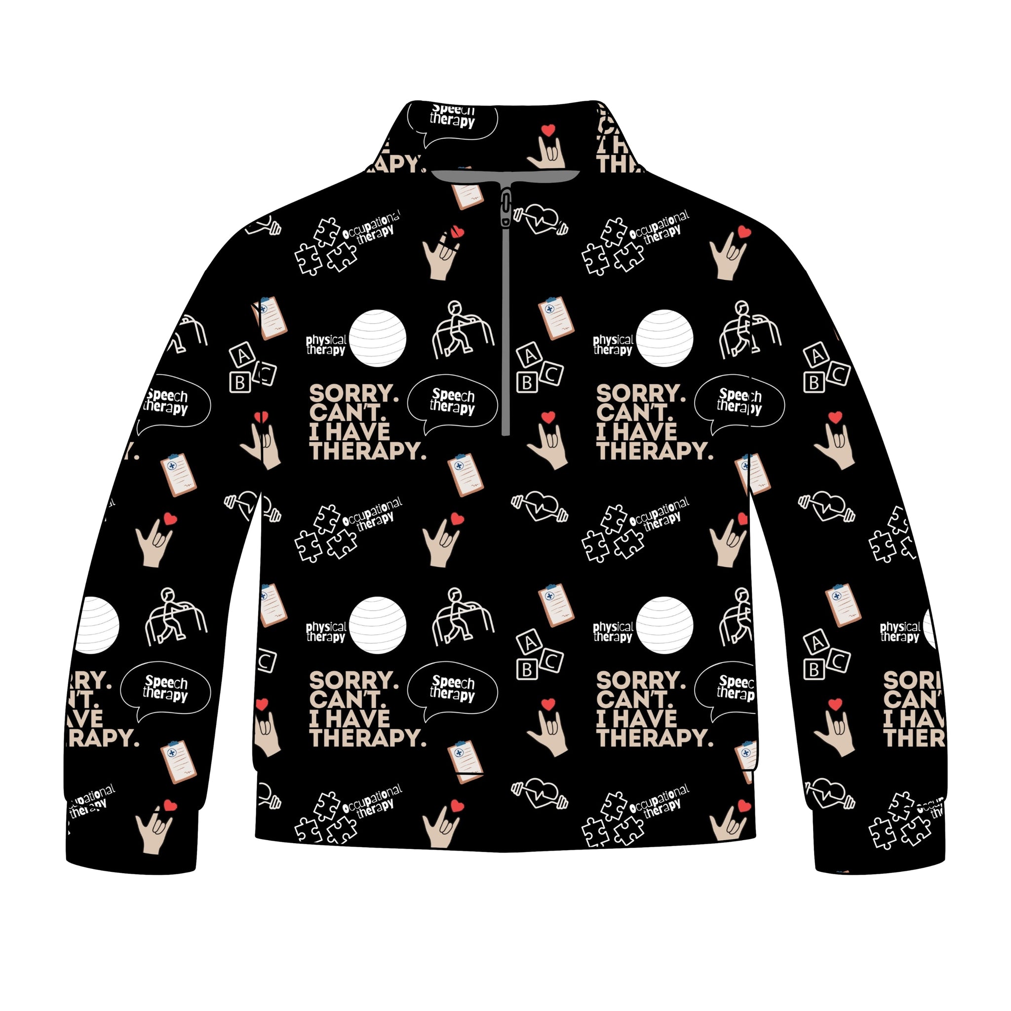 Sorry. Can't. I have therapy.   Quarter Zip-Up *RTS*