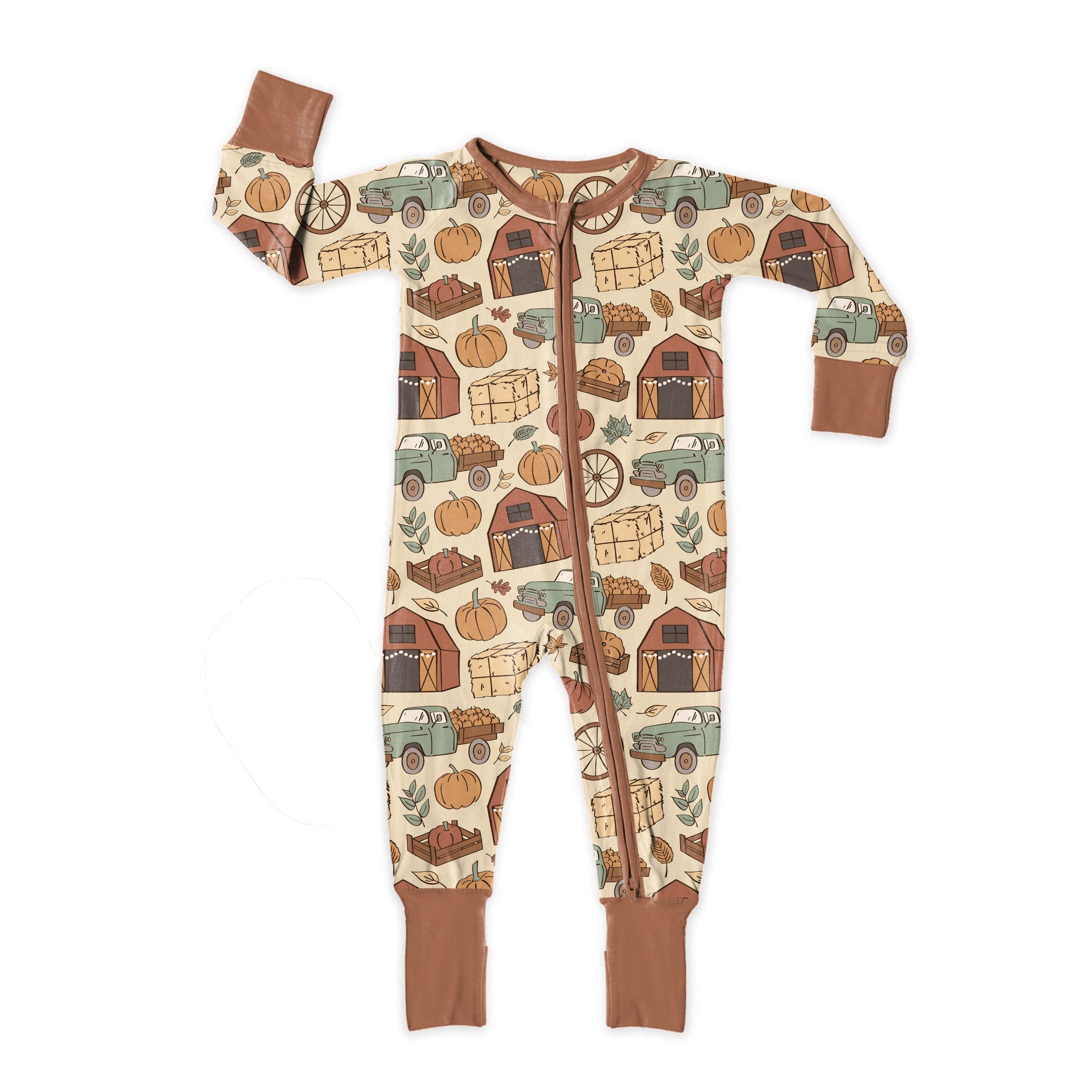 Pumpkin Farm Zipper Sleeper *RTS*