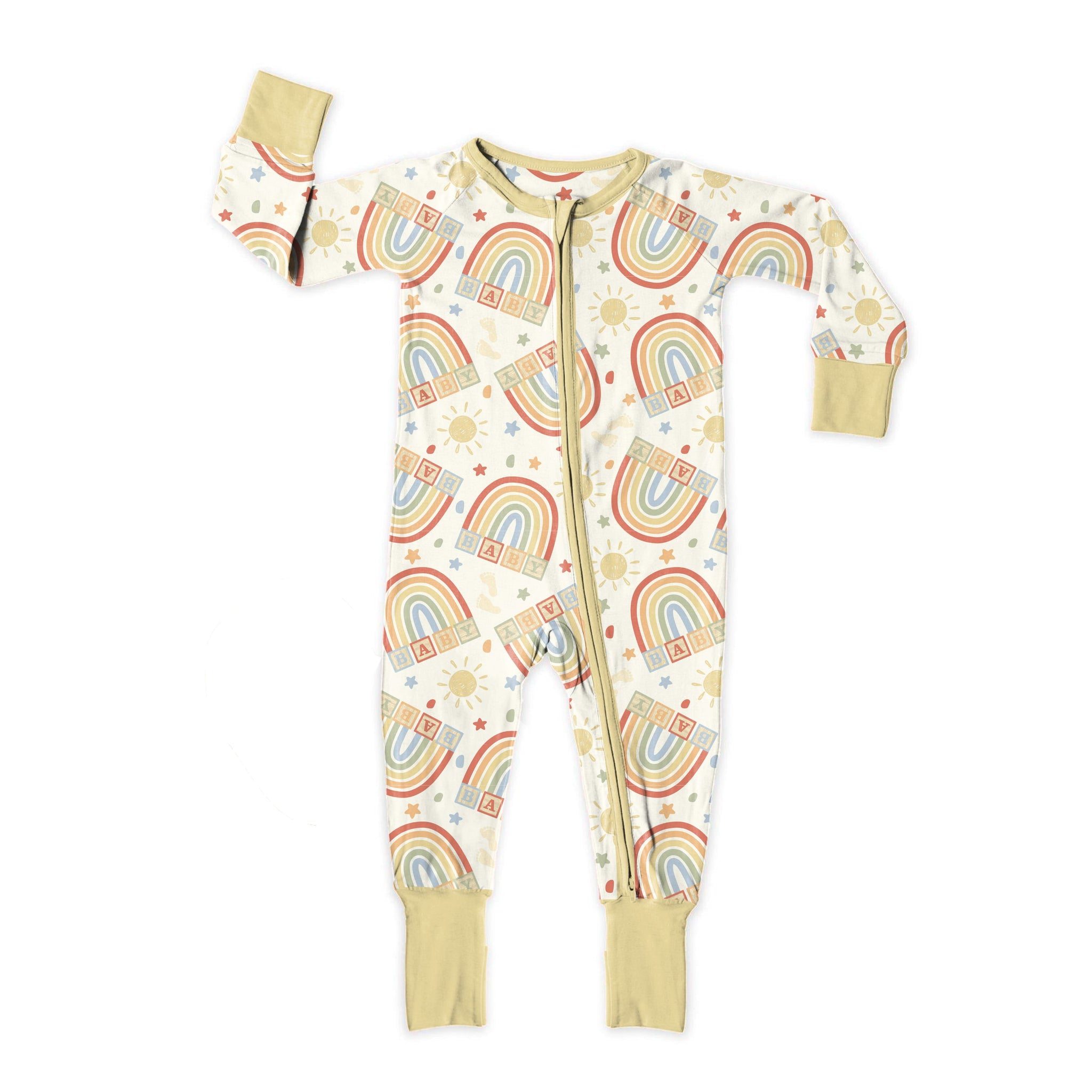 Rainbow Baby Zipper Sleeper *RTS*