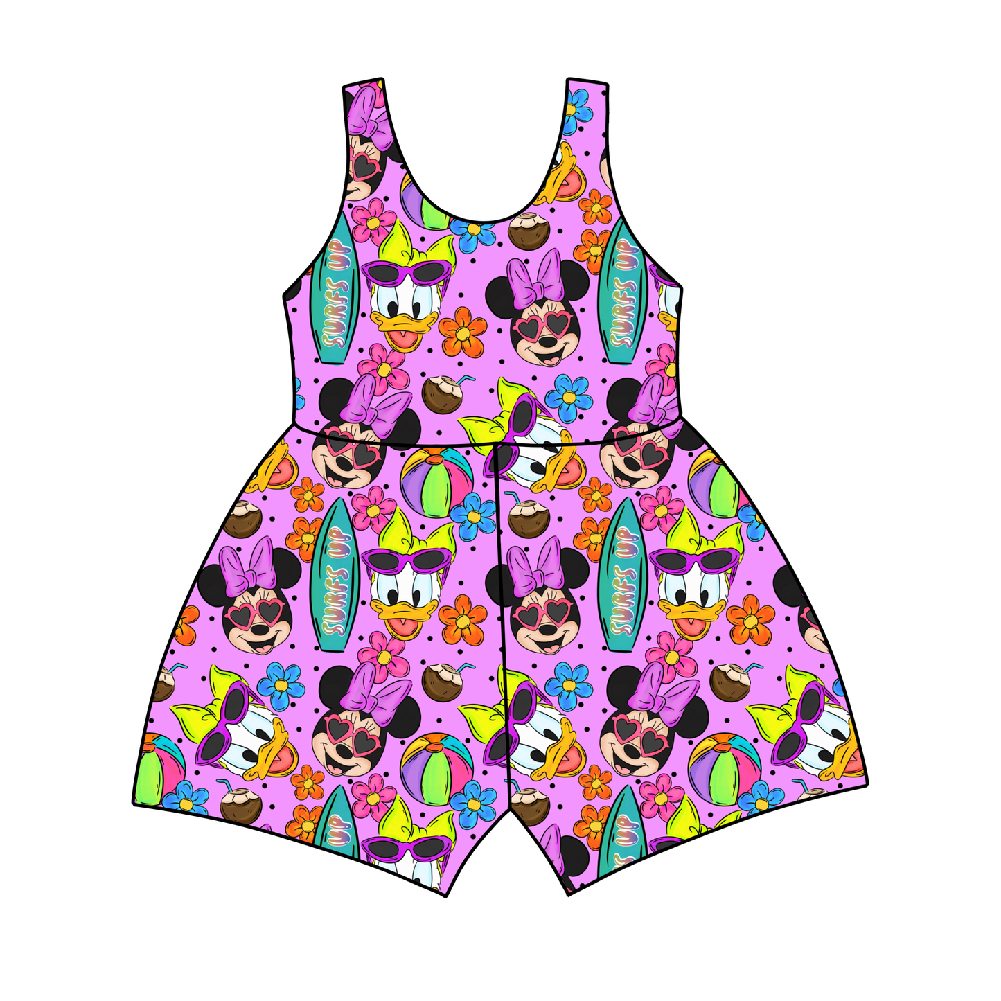 Surf Sweethearts Tank Top/Shorts Jumpsuit *RTS*