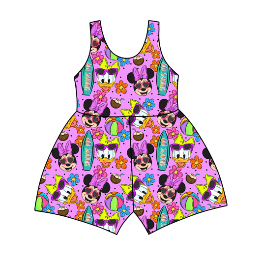 Surf Sweethearts Tank Top/Shorts Jumpsuit *RTS*