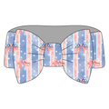 Patriotic Pretty Bamboo Bow Headband *RTS*