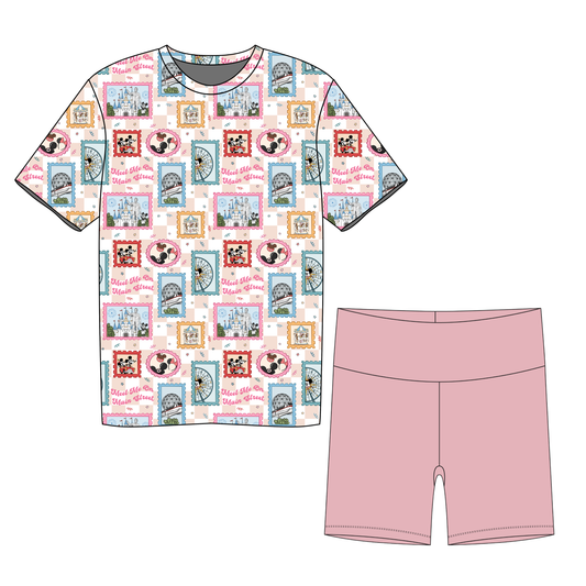 Main Street Memories Women's Biker Short Set *RTS*