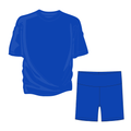 Royal Blue Youth Girls Biker Short Set *RTS*