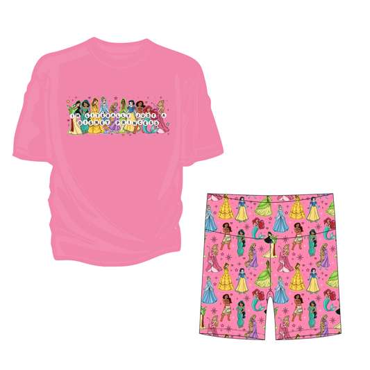 Literally Just a Princess Youth Girls Biker Short Set *RTS*