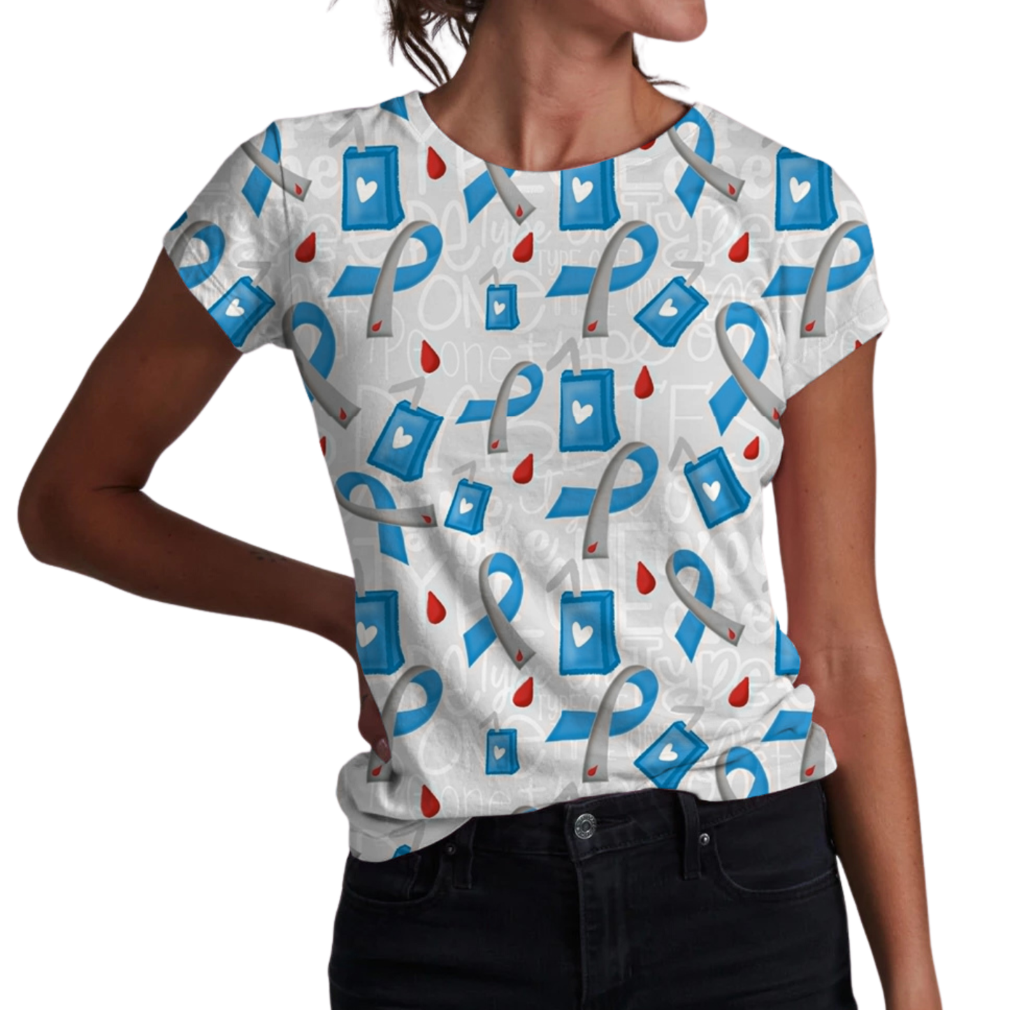 Type 1 Diabetes Awareness Adult Women's T-shirt *RTS*