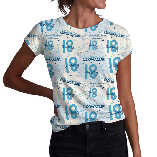Trisomy 18 Awareness Adult Women's T-shirt *RTS*