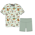 Dreamy Park Days Youth Girls Biker Short Set *RTS*