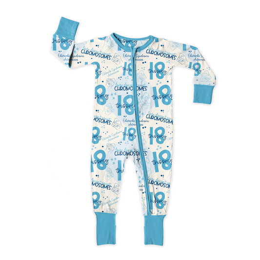 Trisomy 18 Awareness Zipper Sleeper *RTS*