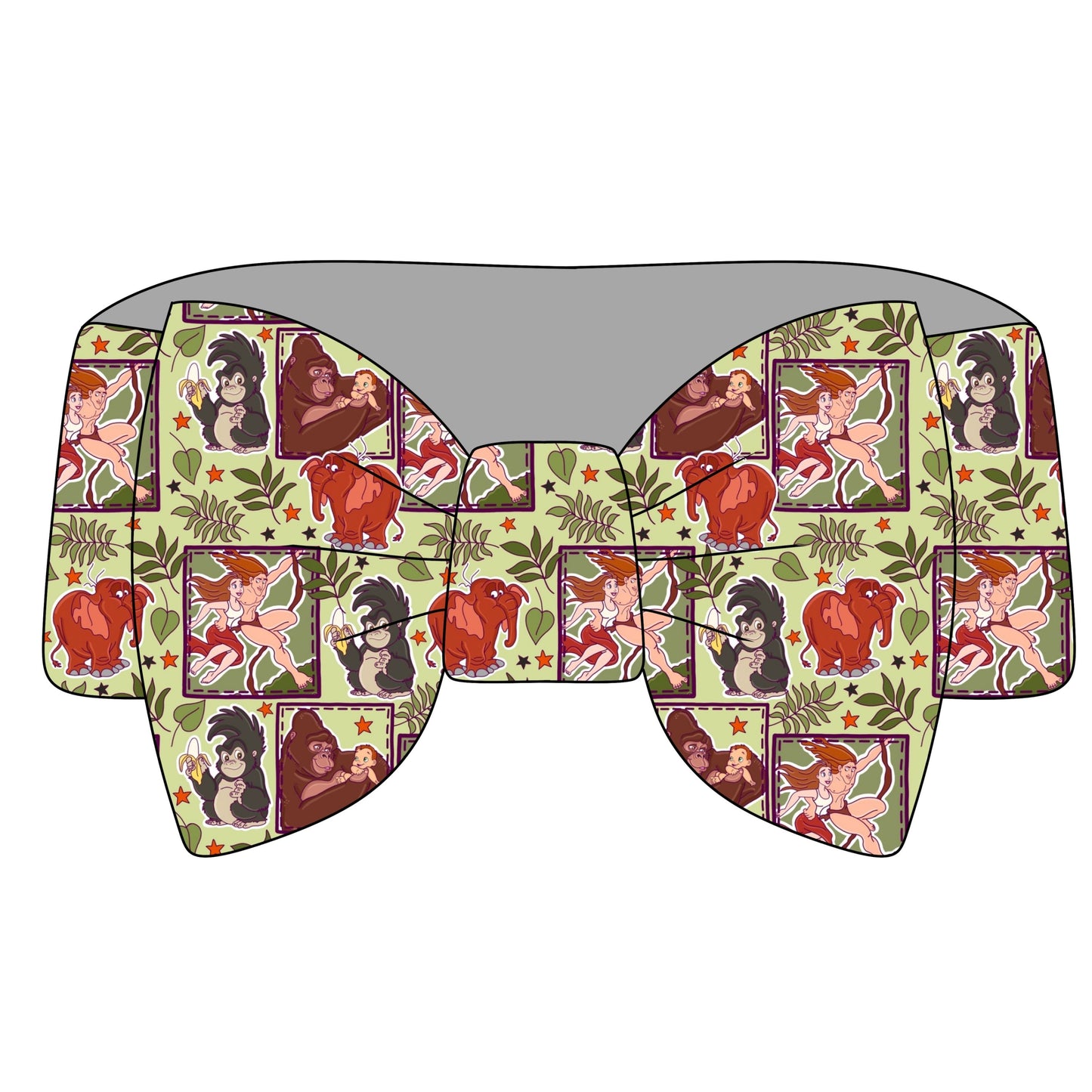 Heart of the Jungle Bamboo Bow Headband *RTS*