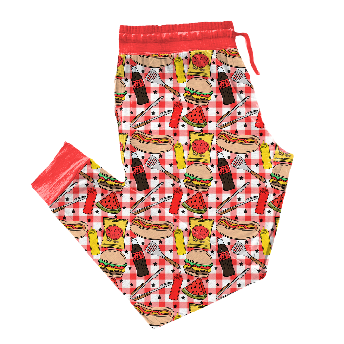 Backyard BBQ Bash Adult Joggers *RTS*