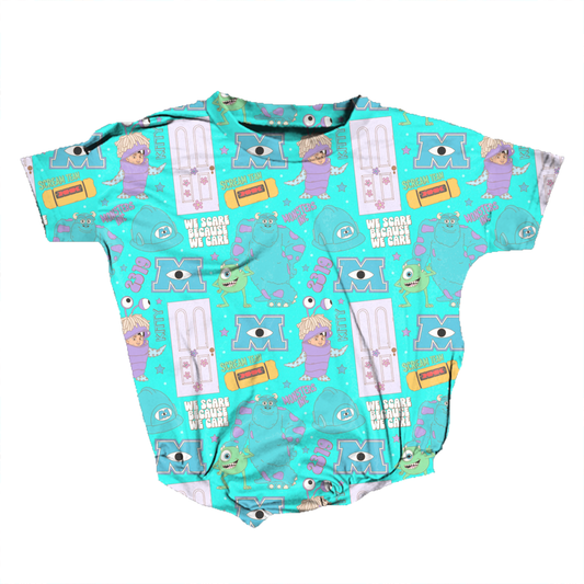 We Scare Because We Care Romper *RTS*