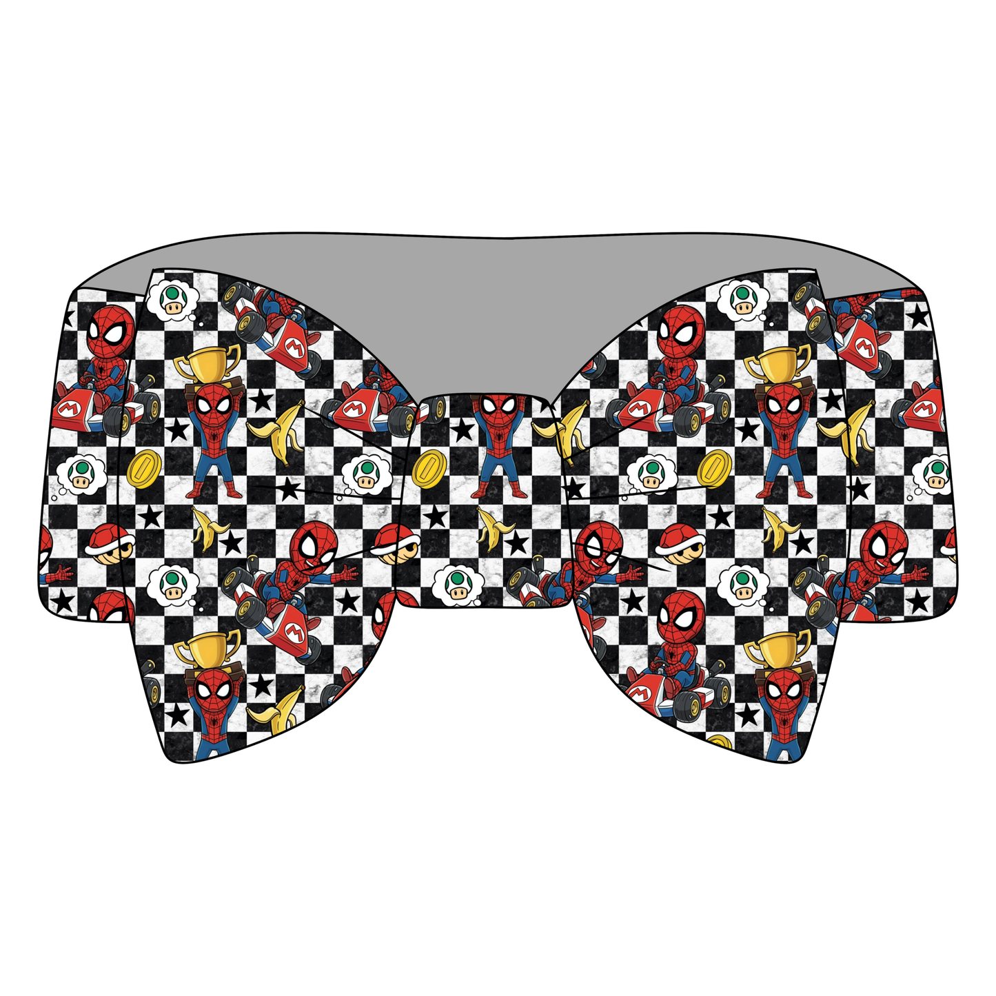 Webs and Wheels Bamboo Bow Headband **PreOrder**