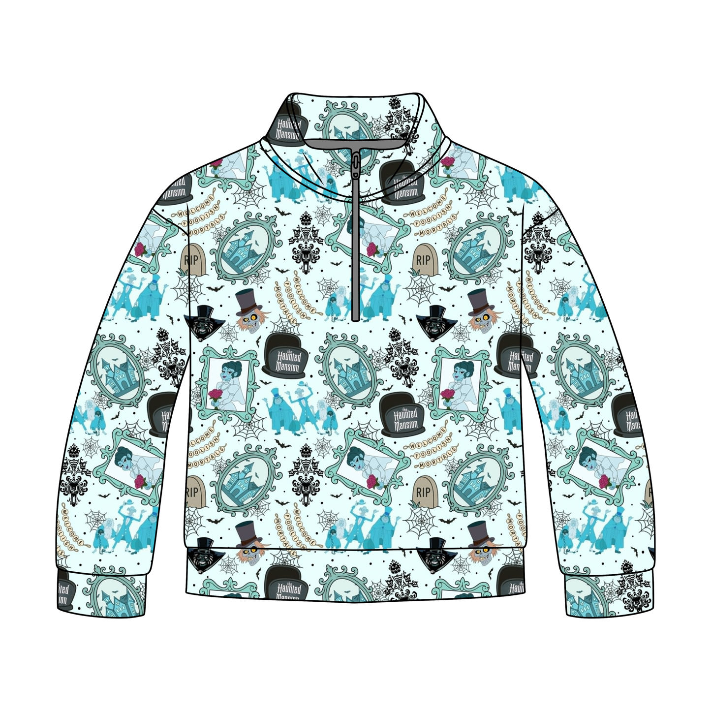 Spooky Mansion  Quarter Zip-Up **PreOrder**