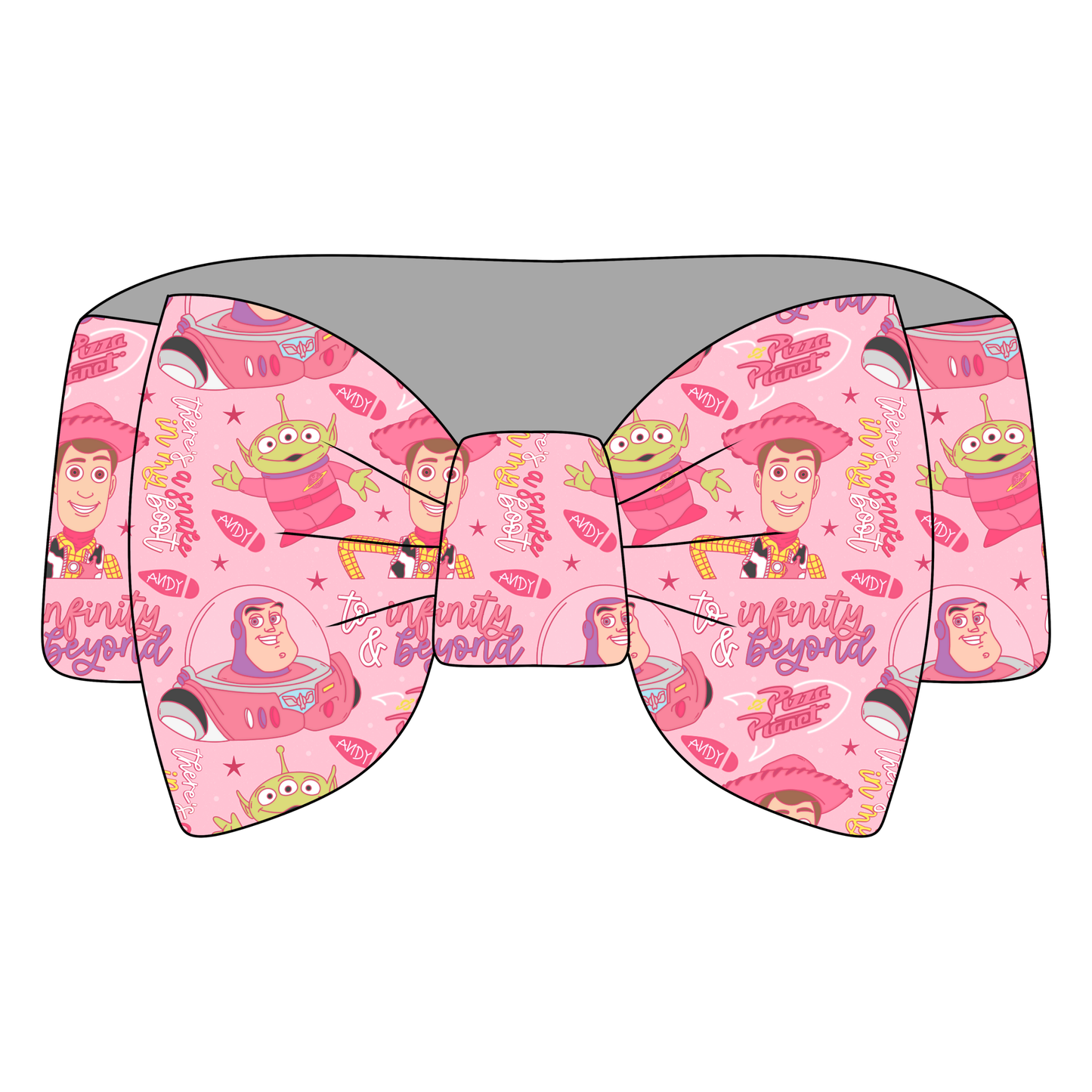 Infinity Dreams Pink Bamboo Bow Headband *RTS*