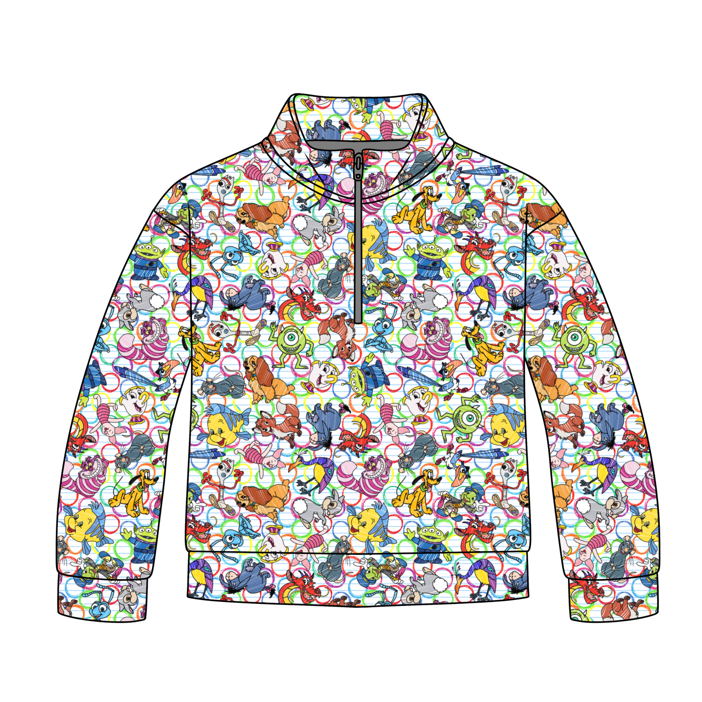Colorful Crazies Quarter Zip-Up *RTS*