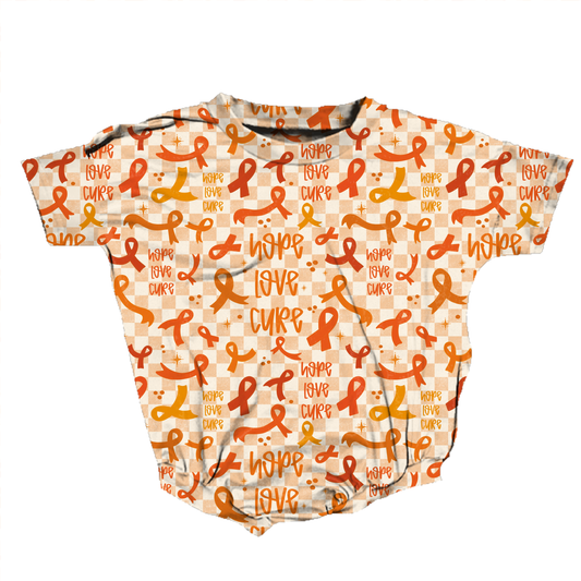 Orange Awareness Ribbon Romper *RTS*