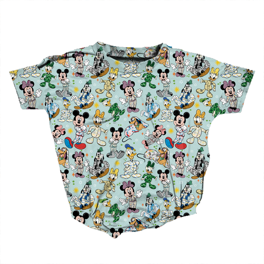 Medical Pals Pajama Party Medically Adaptable Romper *RTS*