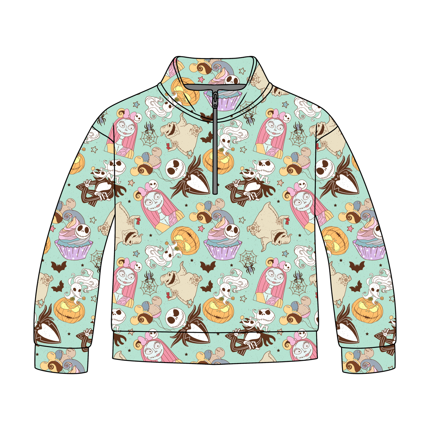 This is Halloween Quarter Zip-Up **PreOrder**